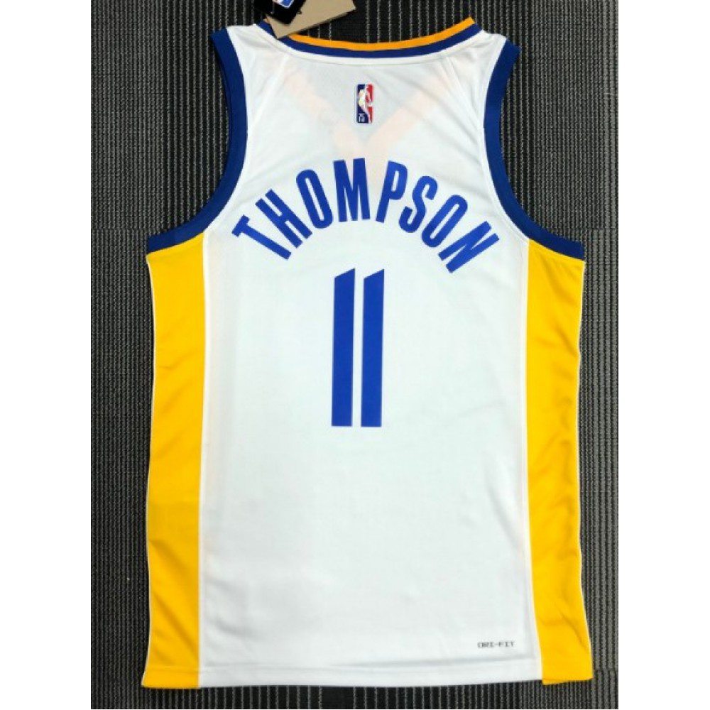 Men's Golden State Warriors Klay Thompson #11 White 2021/22 Swingman Jersey - Association Edition-Pro Kit Vault | Brand New 26/27 Sports Jerseys